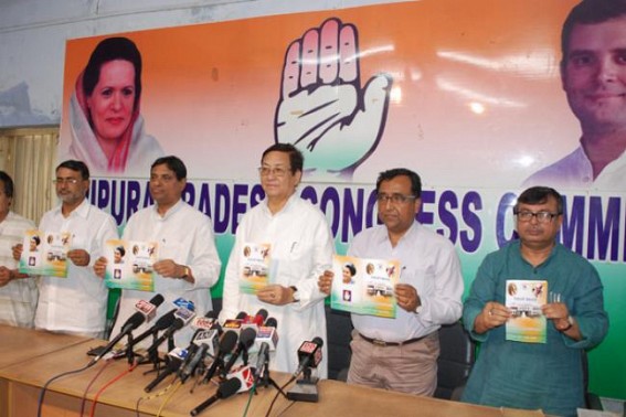 Pradesh Congress released party manifesto for 2015 ADC poll Pradesh Congress released party manifesto for 2015 ADC poll